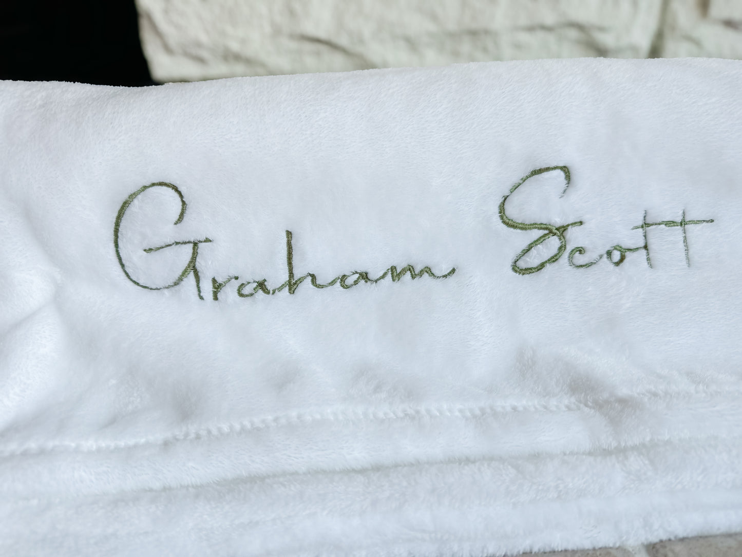 Mink Name Baby Blanket