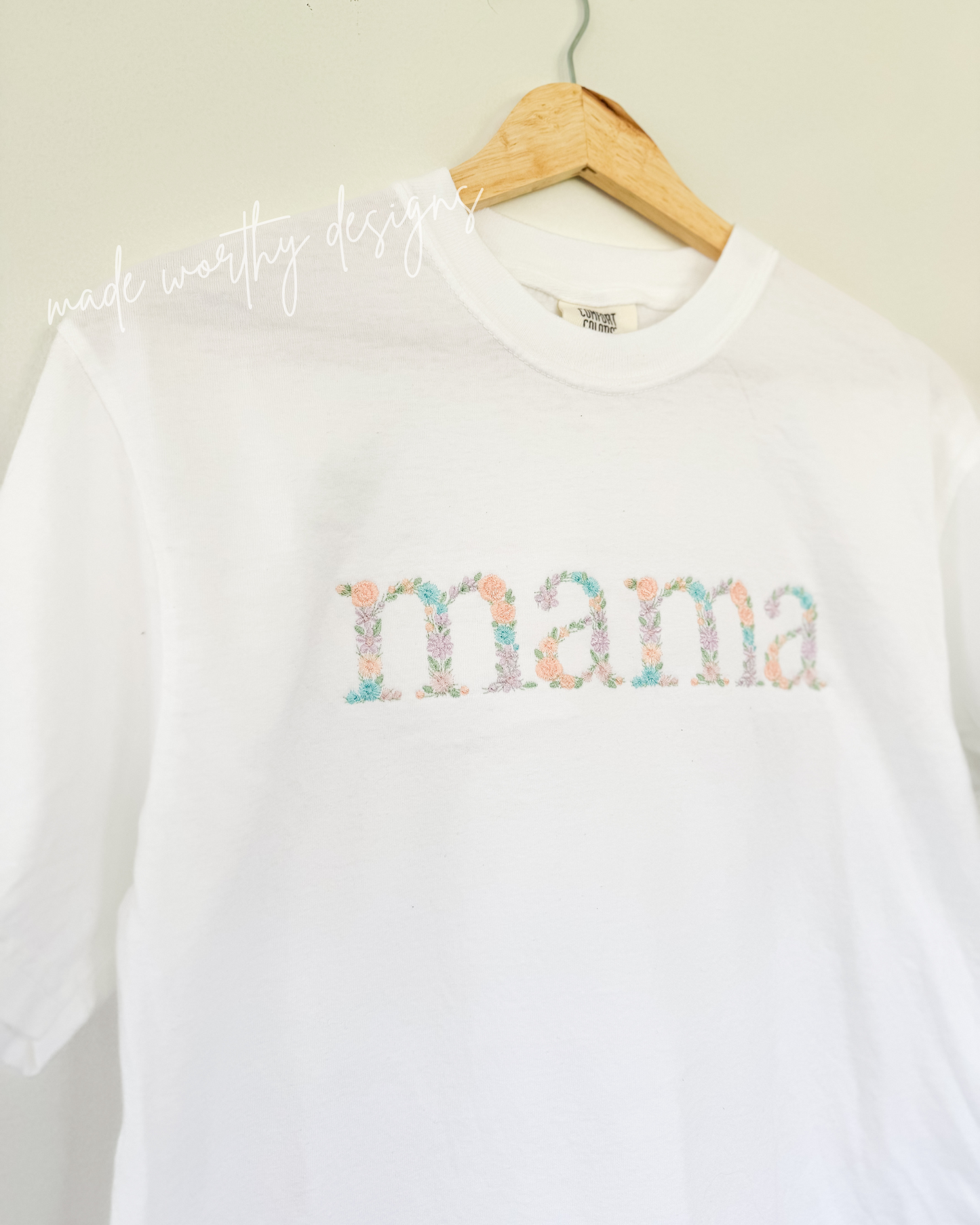 mama floral tee