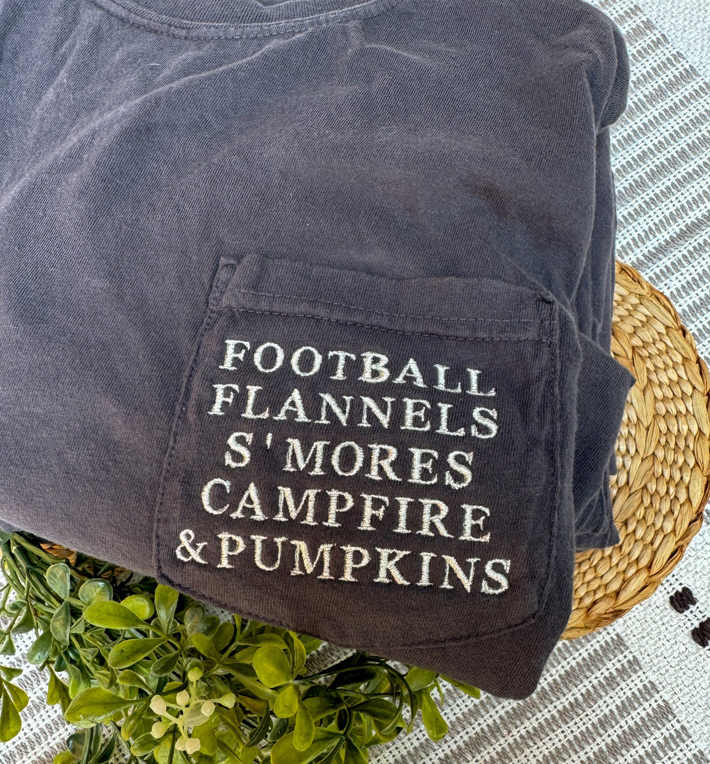 Fall Pocket Tee Gray