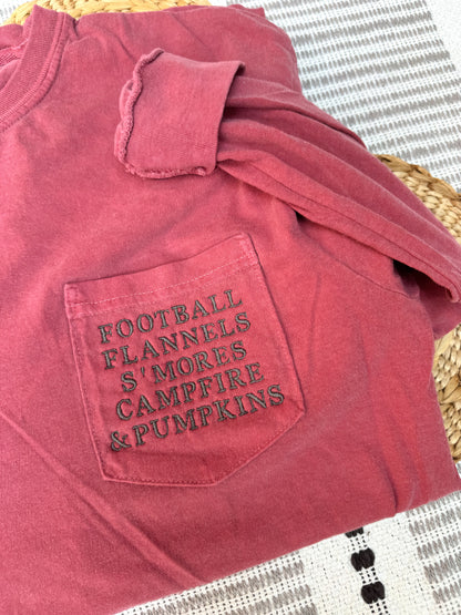 Fall Pocket Tees