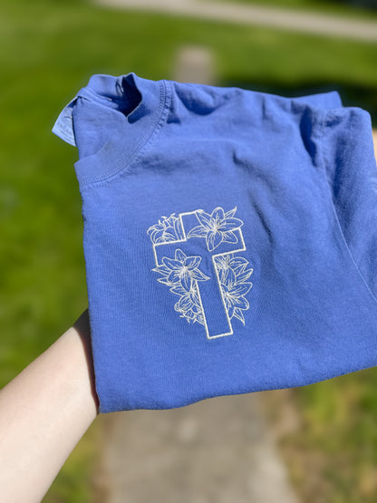 Floral Cross Tee