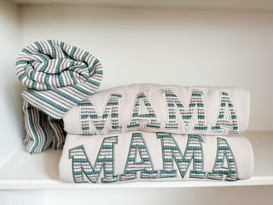 MAMA Striped Crew
