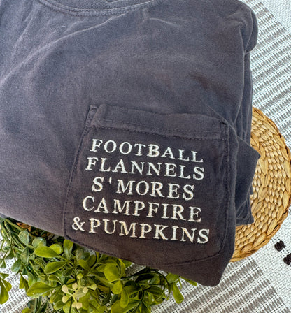 Fall Pocket Tee Gray