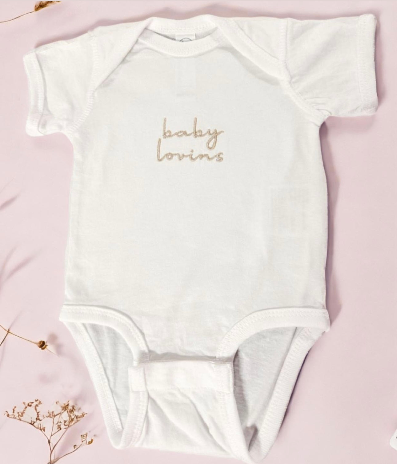 Baby Announcement embroidered Onesie