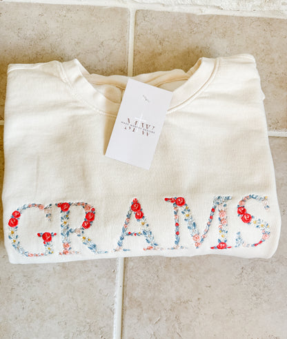 Floral ‘MAMA’ Crew