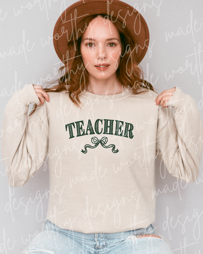 Teacher Tee or Crew