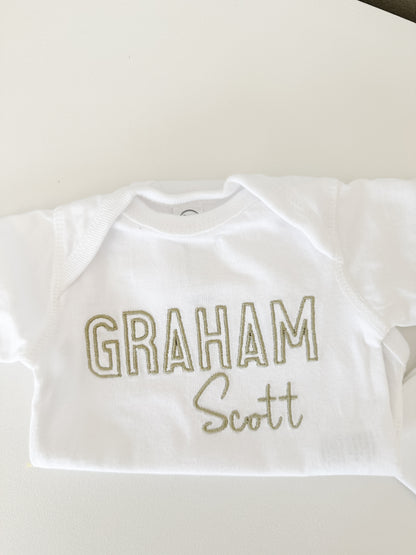 Baby Name Onesie