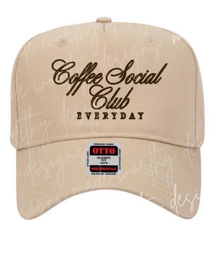 Coffee Social Club Hat