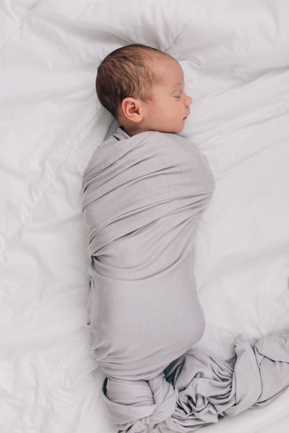 Stone Bamboo Stretch Swaddle