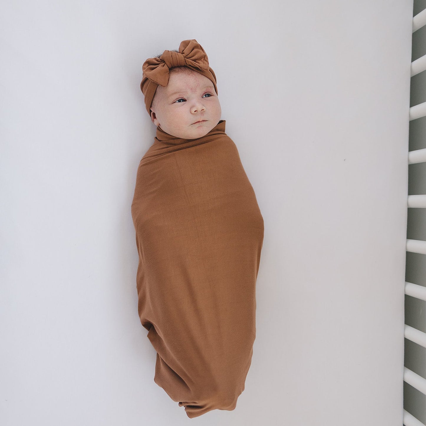 Rust Bamboo Stretch Swaddle