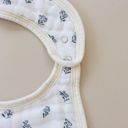 Cream Berry Classic Muslin Bib