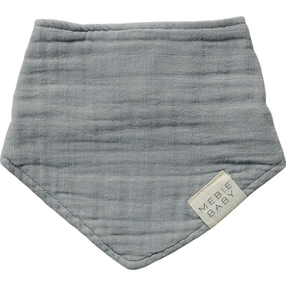 Dusty Blue Muslin Bib