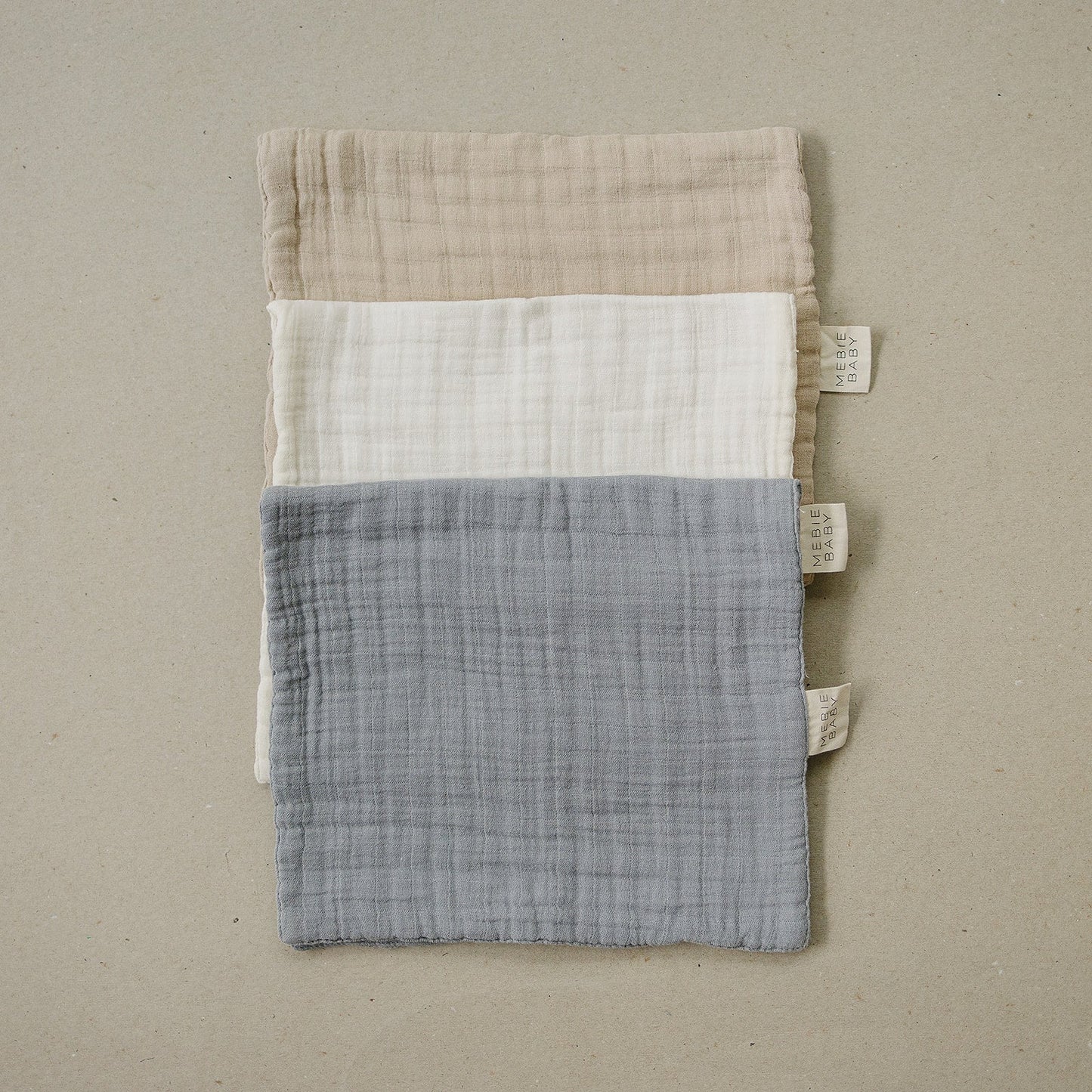 Dusty Blue Muslin Burp Cloth