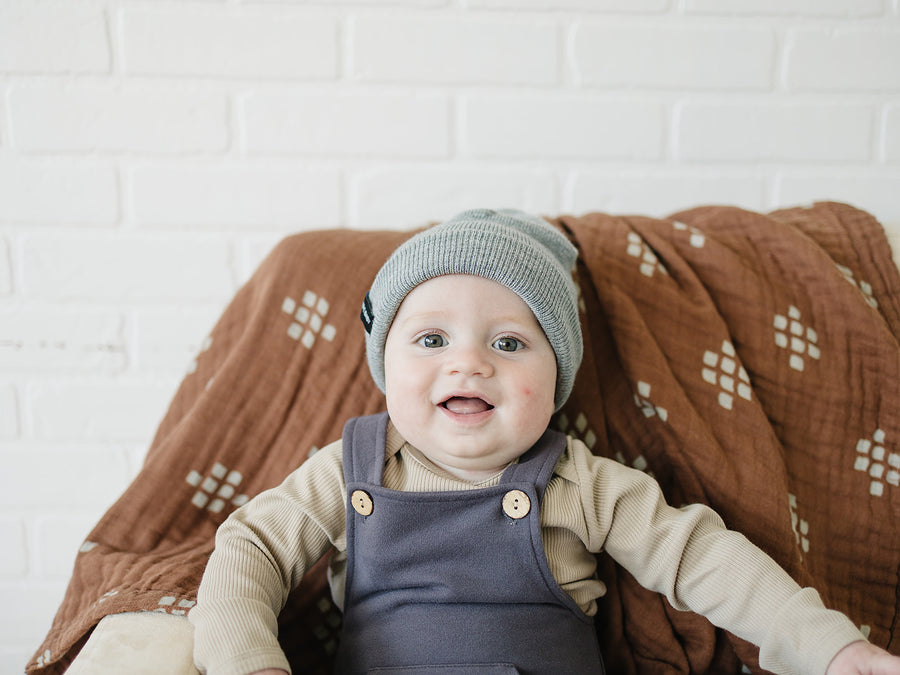 Light Grey Mebie Baby Beanie